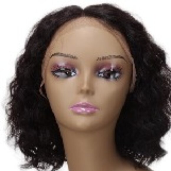 HUMAN HAIR LACE PART WIG 10'', WAVY - Picture 1 of 5